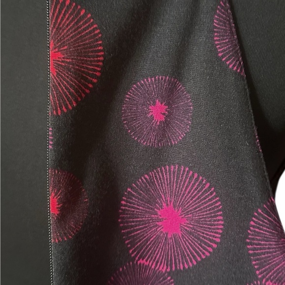 NWT Trina Turk Pink Red & Black Halter Sheath Dress with Retro Print - Picture 4 of 10